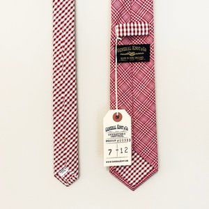 NEW - General Knot & Co - Dark Red & White Tie
